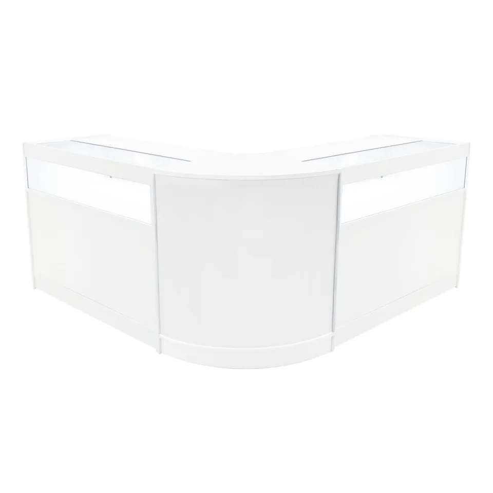 Q-Rax Iris Set Banconi LED B1200 x2 Angolo CM60 Bianco Vetro