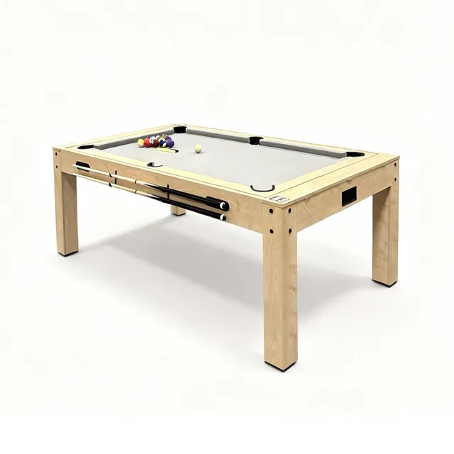 Q-Rax Tavolo Giochi 7-in-1 213cm Rovere con Freccette e LED