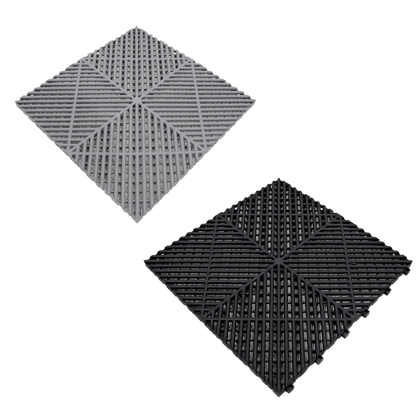 Q-Rax Piastrelle Ventilate Pavimento 3,2x6m Grigio Nero Antiscivolo