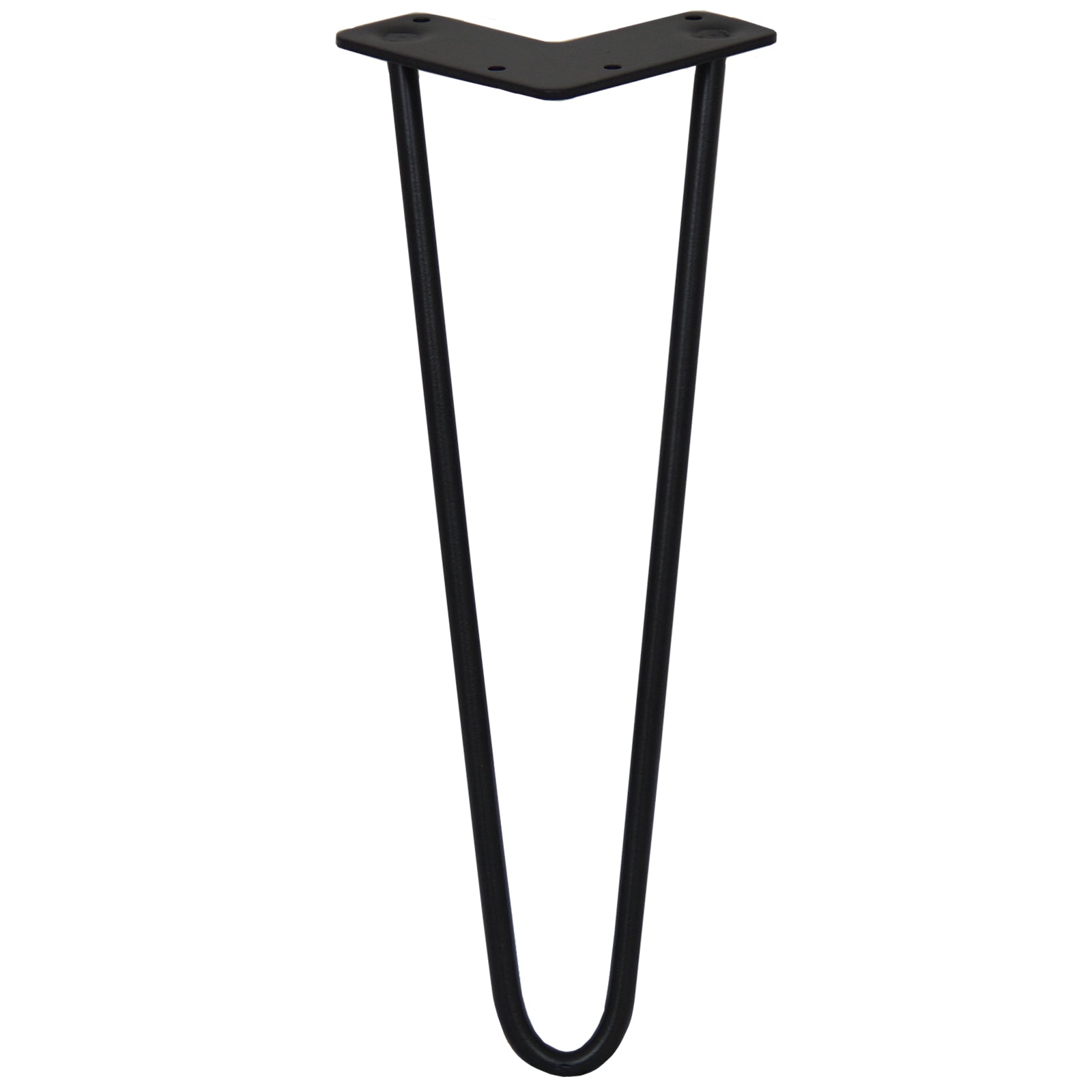 Q-Rax Gambe Per Tavoli 35.5cm 2 Rebbi 10mm gambe nero