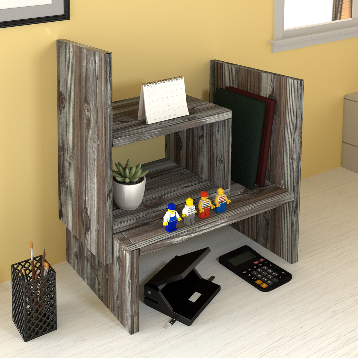Jackcube Design Home Office Scaffale Scrivania Rustico Regolabile