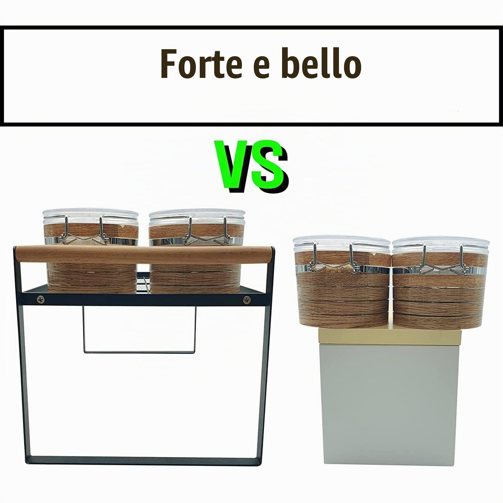 HGYZE Mensole Impilabili Cucina 35x21x20 cm nero salvaspazio