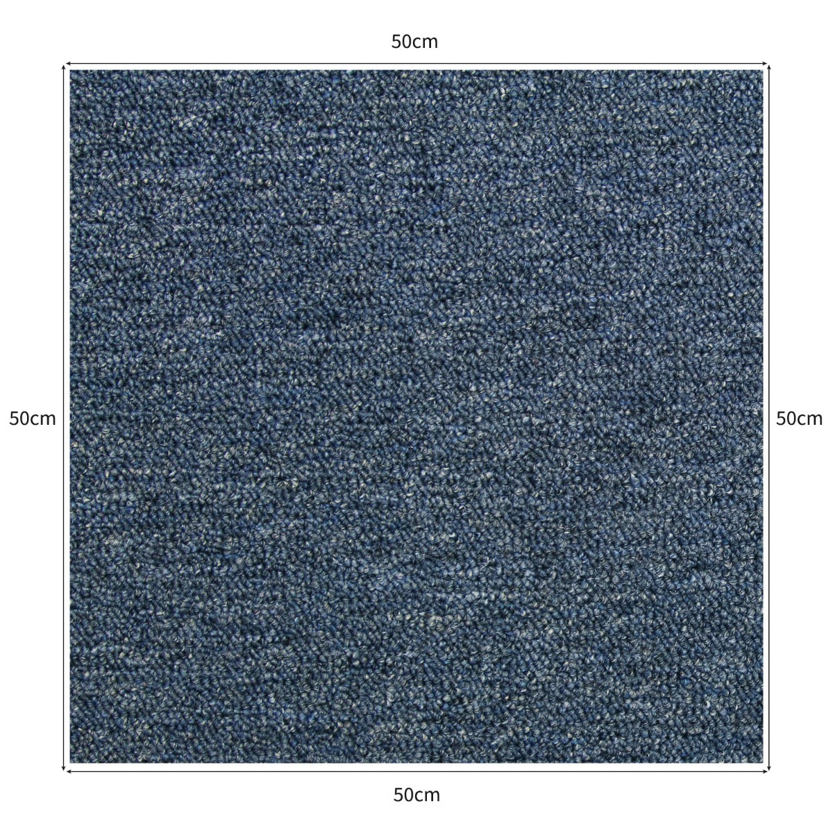 Q-Rax 50x50 quadrotte moquette blu tempesta 20 pezzi 5mq