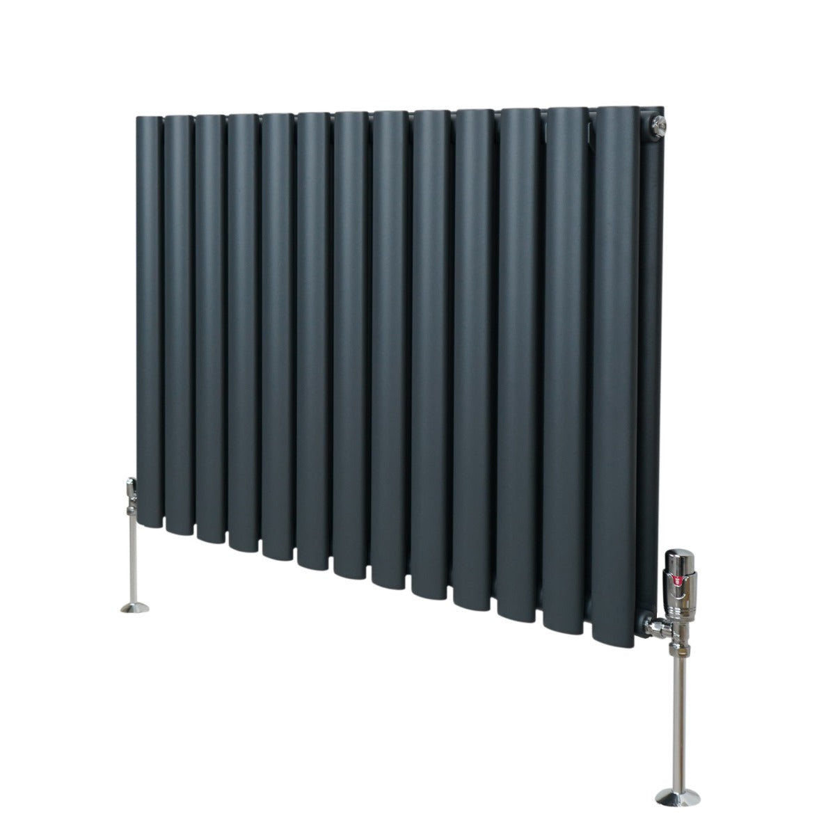 Q-Rax Radiatori Tradizionali Ovale Termosifone Antracite 600x780 mm