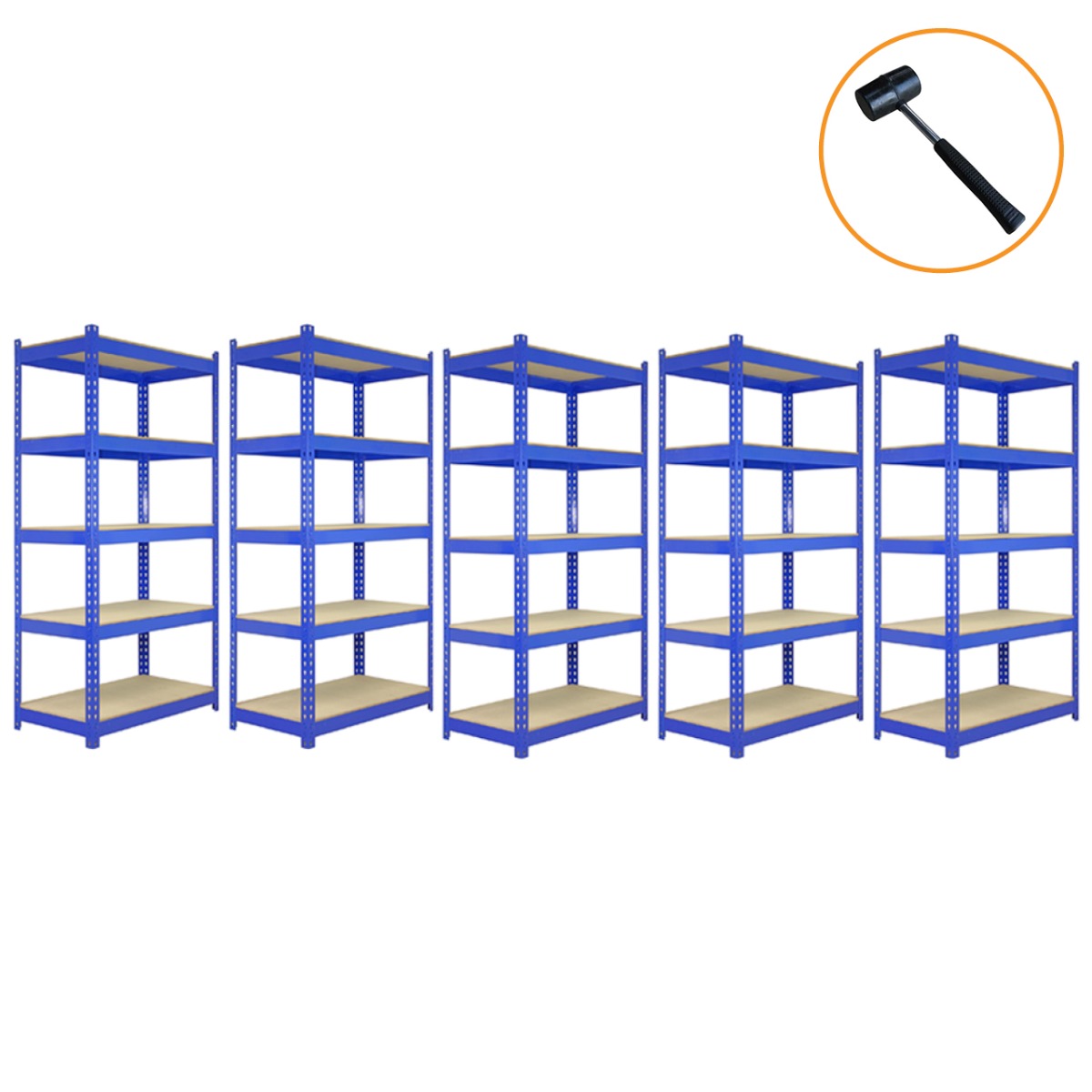 Q-Rax Scaffali Q-Rax scaffale garage blu 90+120 cm 200 kg