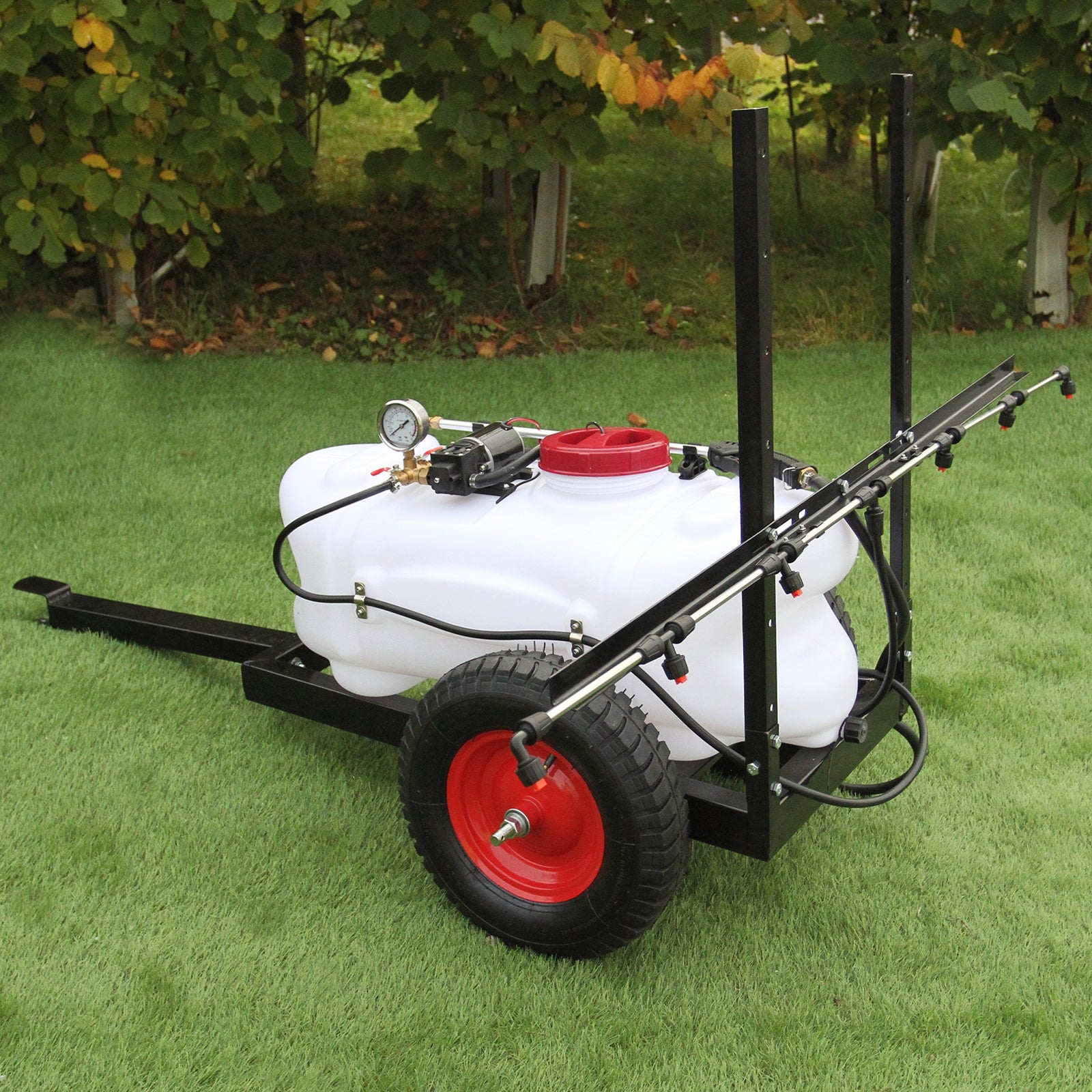 MAXBLAST Irroratore 100L per Quad ATV su Rimorchio con Lancia