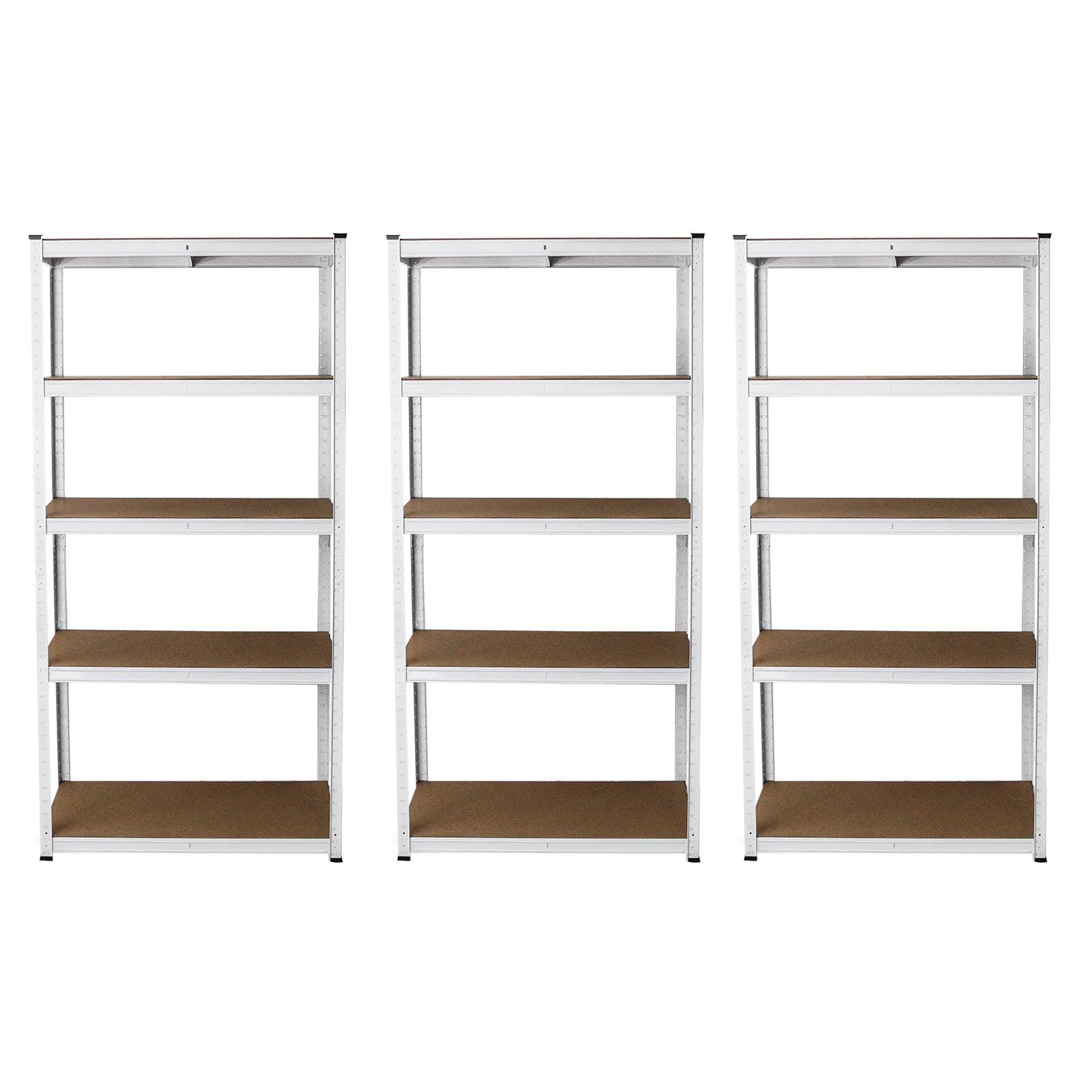 Q-Rax E-Rax Scaffale Garage 90x40cm Bianco 3 Pezzi 200kg