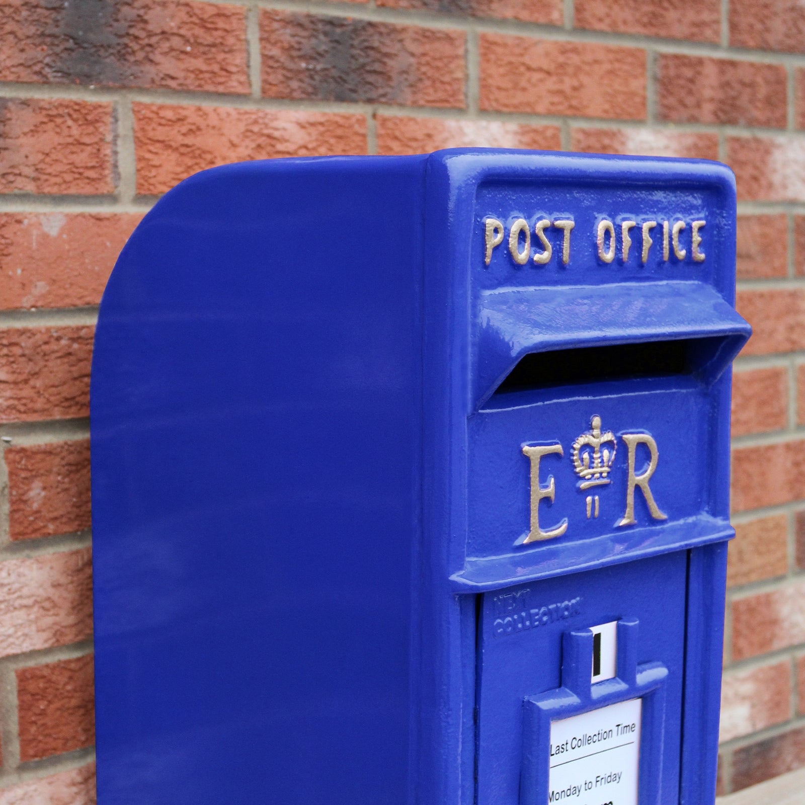 Q-Rax Accessori per la casa Britannica cassetta postale blu ghisa