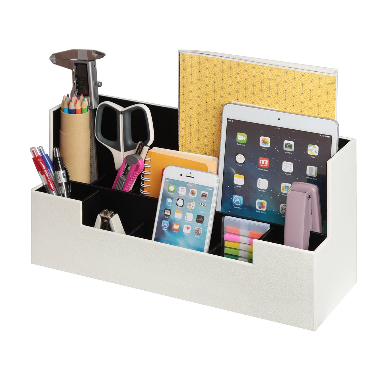 Jackcube Design Home Office organizer scrivania bianco 9 scomparti