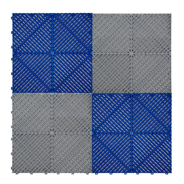 Q-Rax Piastrelle Ventilate Pavimento 6x6m Grigio Blu