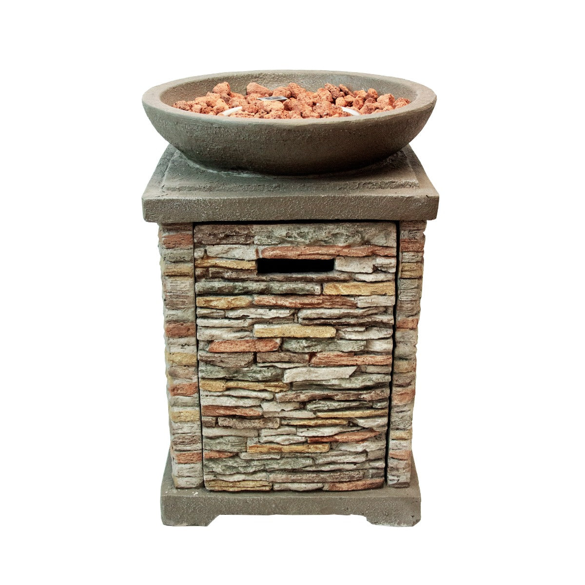 Q-Rax Braciere Gas Pietra 46 cm 12 kW con Rocce