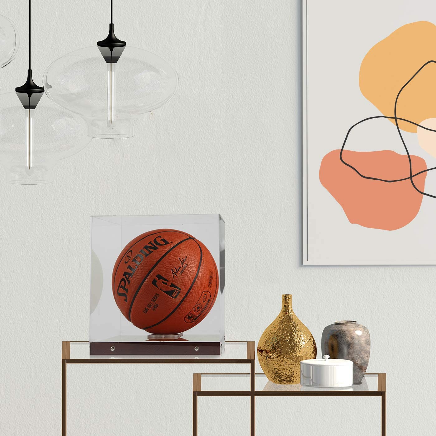 Jackcube Design Display Teca Pallone Basket Base Legno