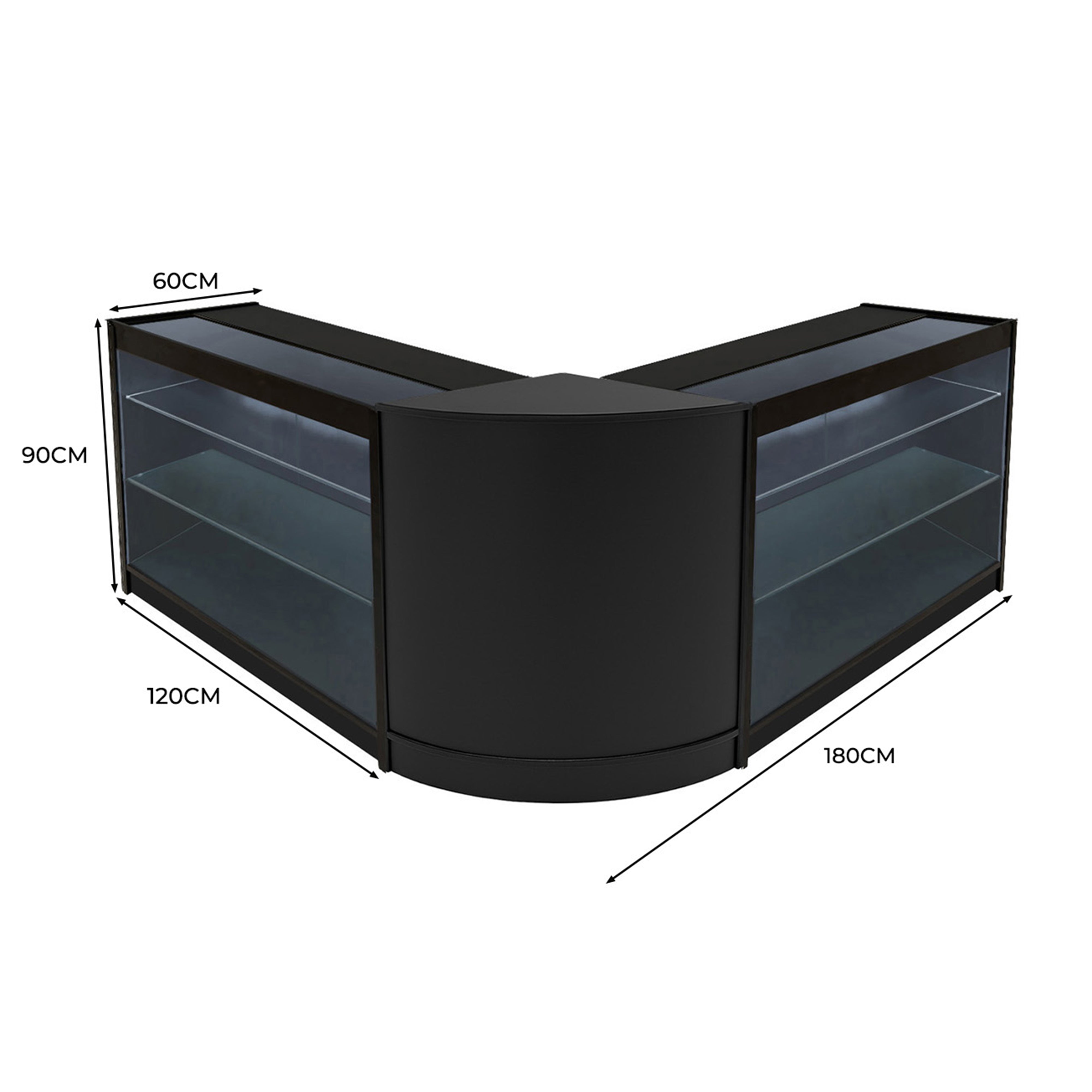 Q-Rax Helios Set 3 Banconi LED K1200 banco nero