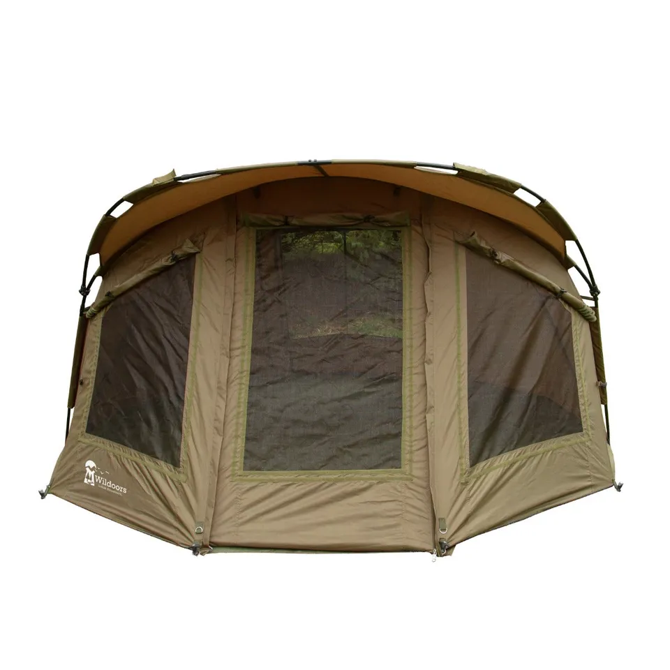Q-Rax Tenda Bivvy Pesca 2 Persone 3x3 m Impermeabile