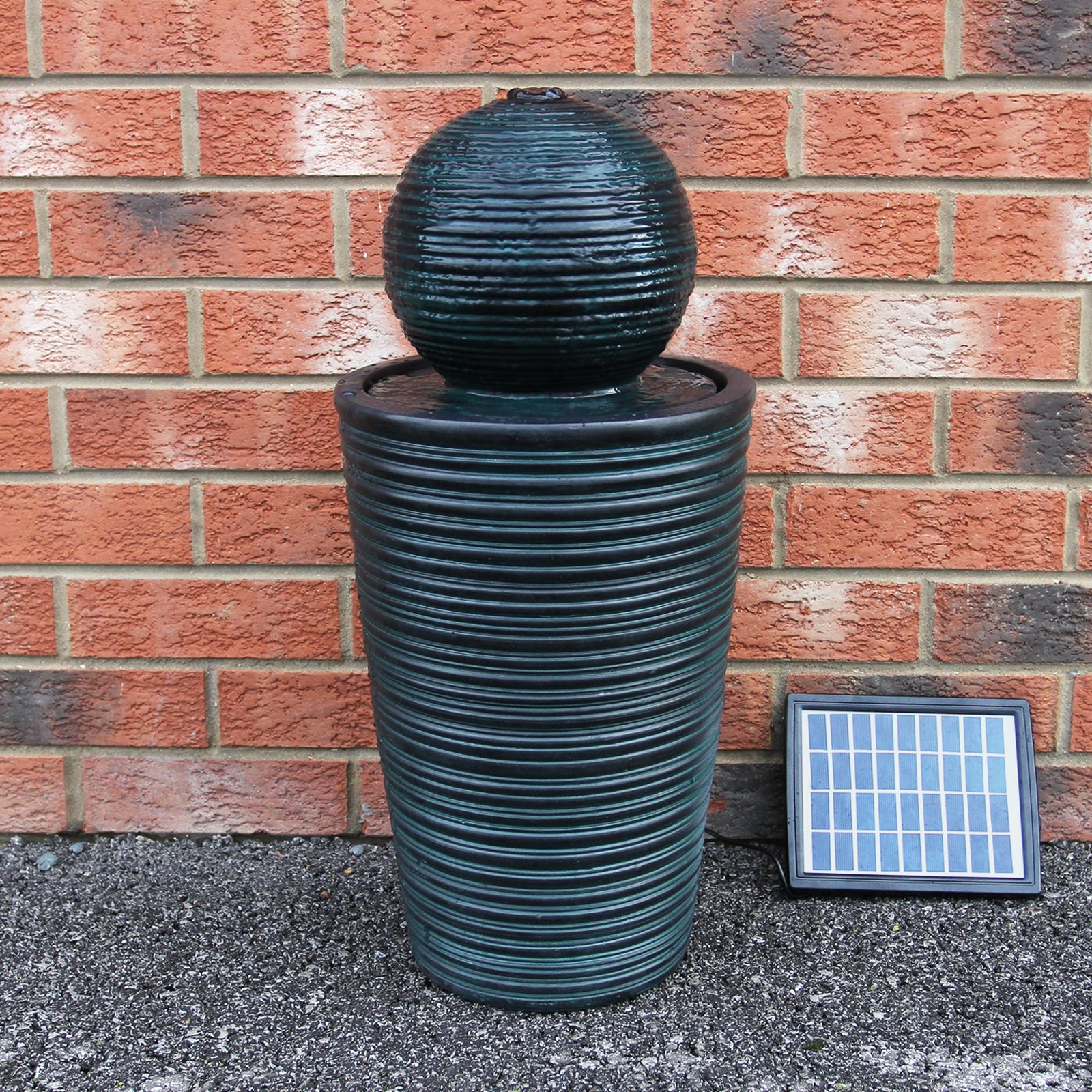 Q-Rax Accessori per la casa Fontana Solare a Sfera da Giardino