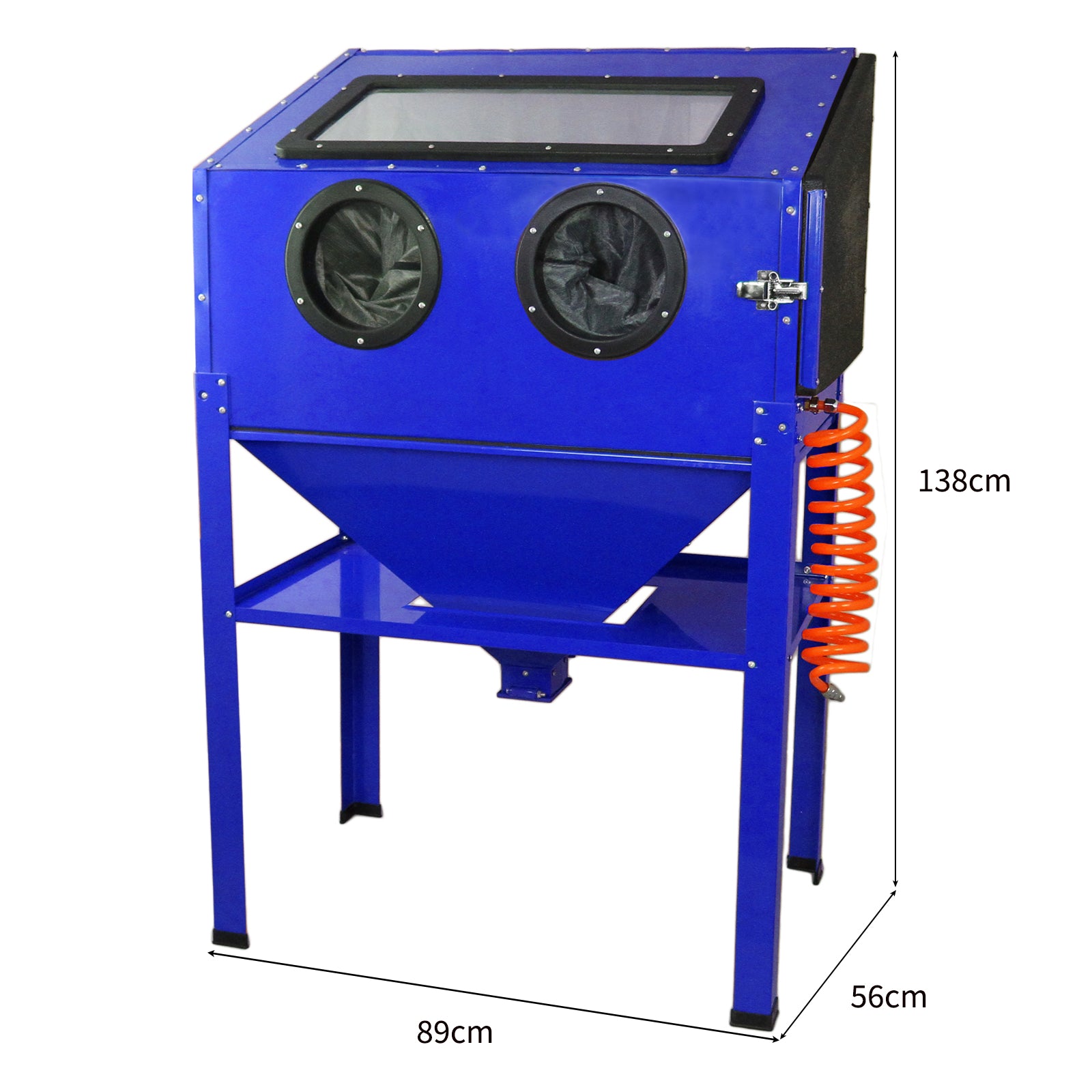 Q-Rax MaxBlast Cabina Sabbiatrice 220 Litri con LED