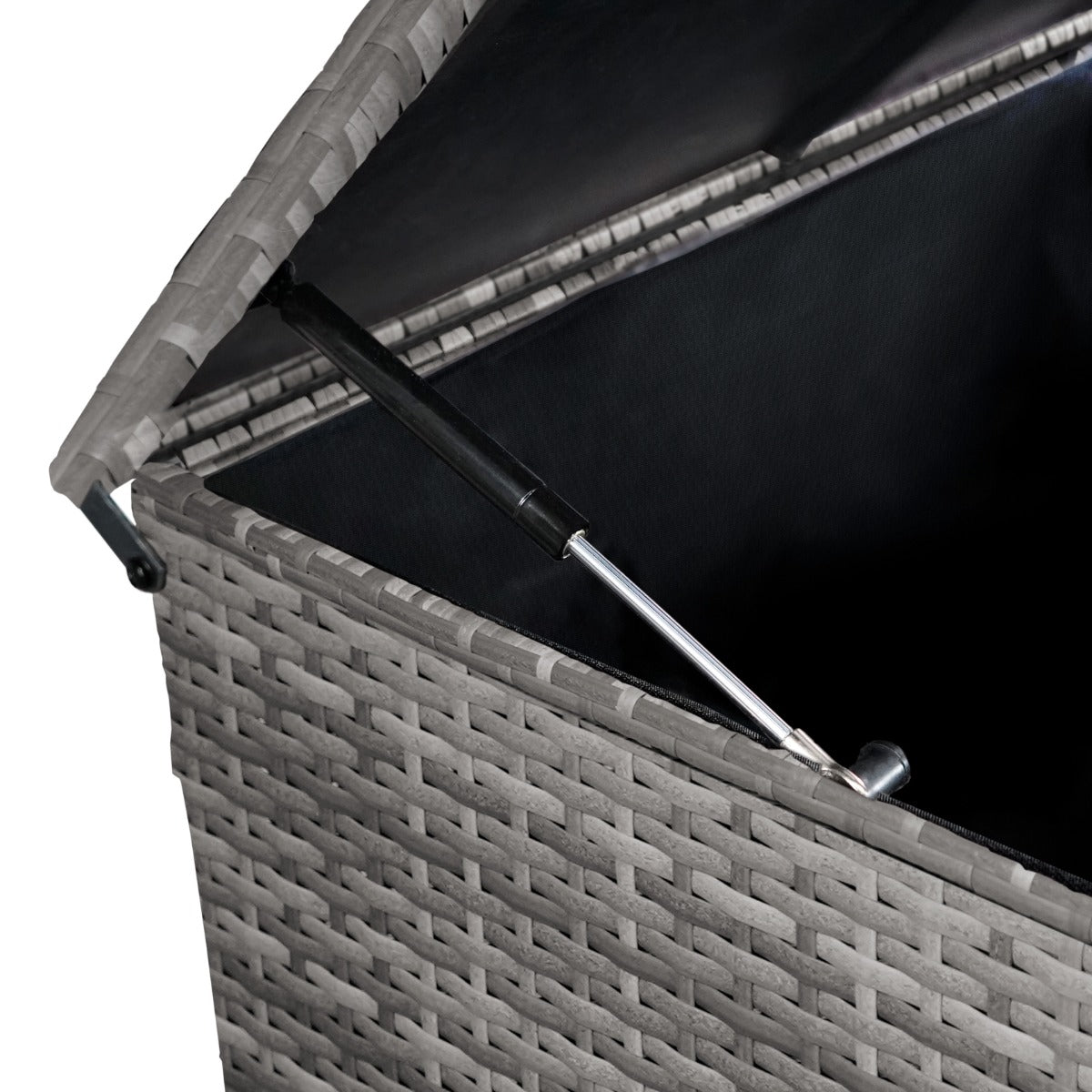 Q-Rax Mobili Esterno Set Angolo Rattan Grigio 9 Posti 582L