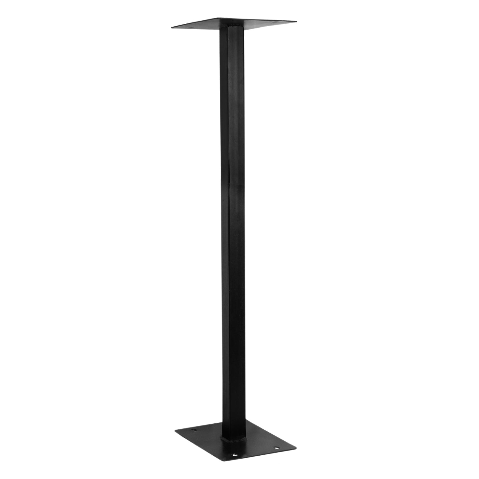 Q-Rax Piedistallo Cassetta Postale Ferro Nero 105 cm