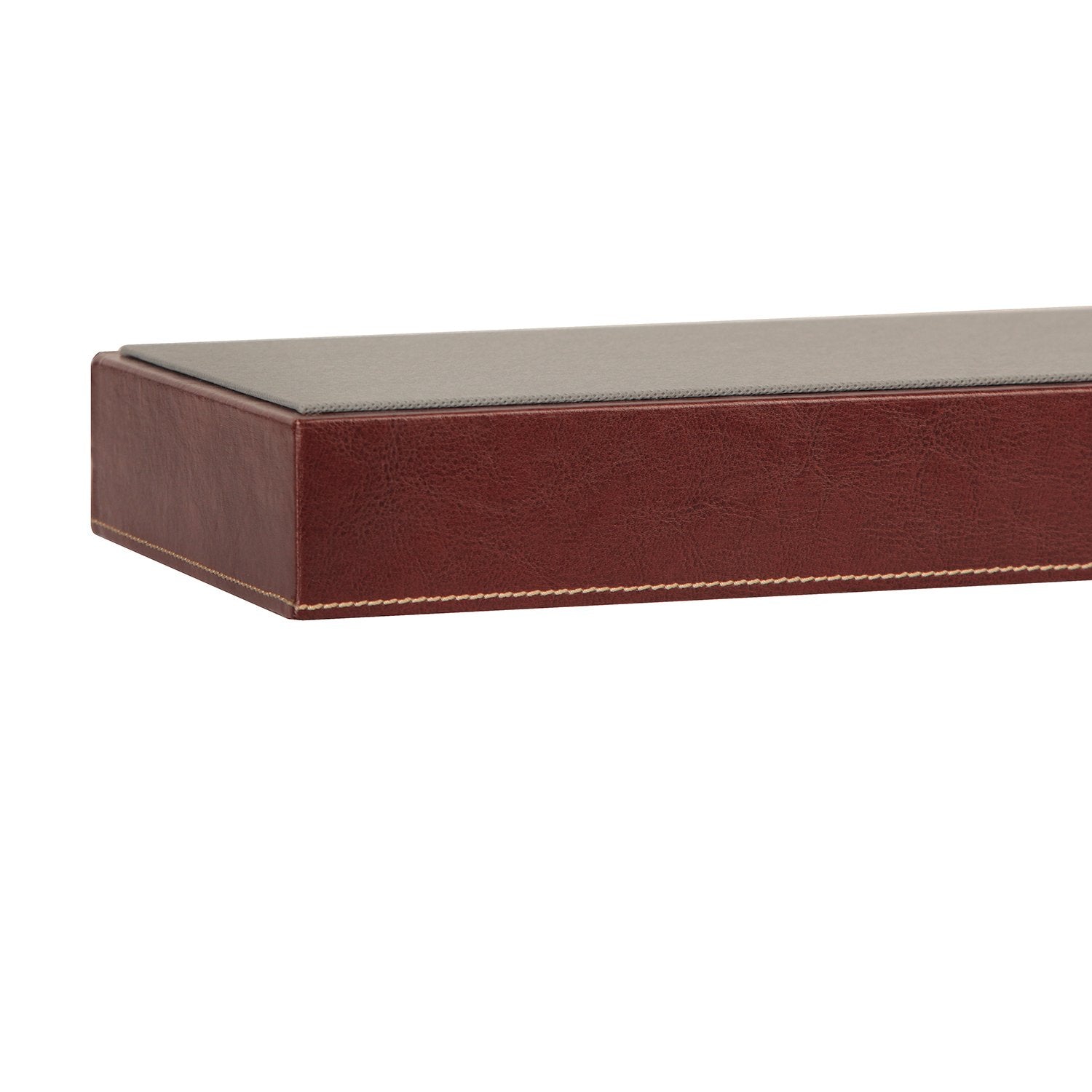 Jackcube Design portaocchiali 7 scomparti pelle marrone