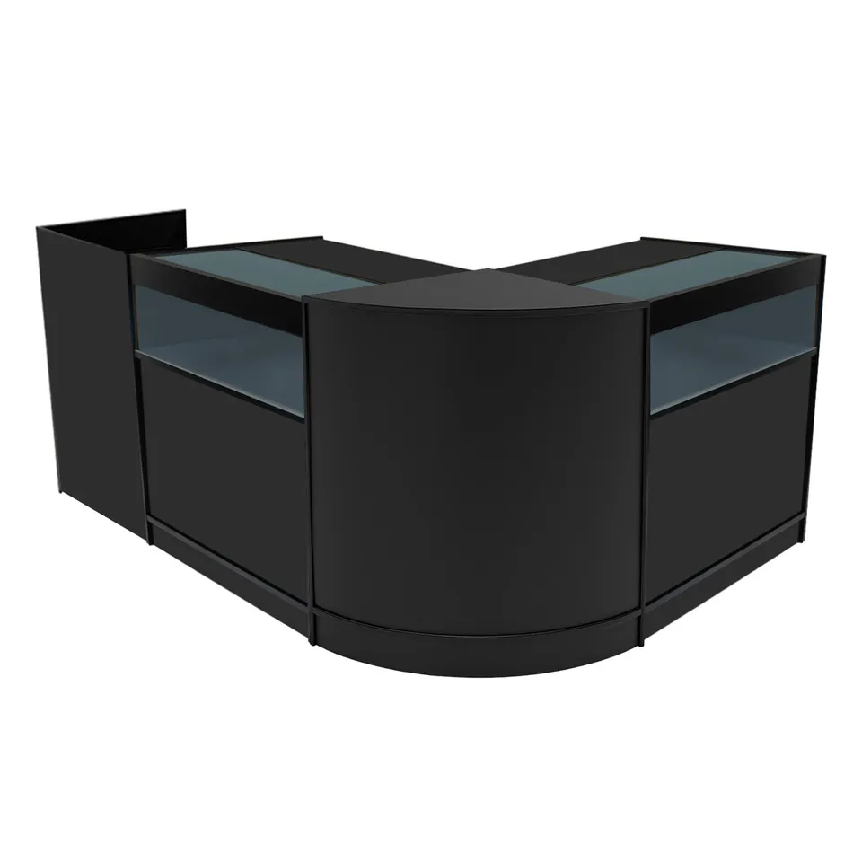 Q-Rax Luna Set Banconi Negozio LED Nero B900 TB60 CM60