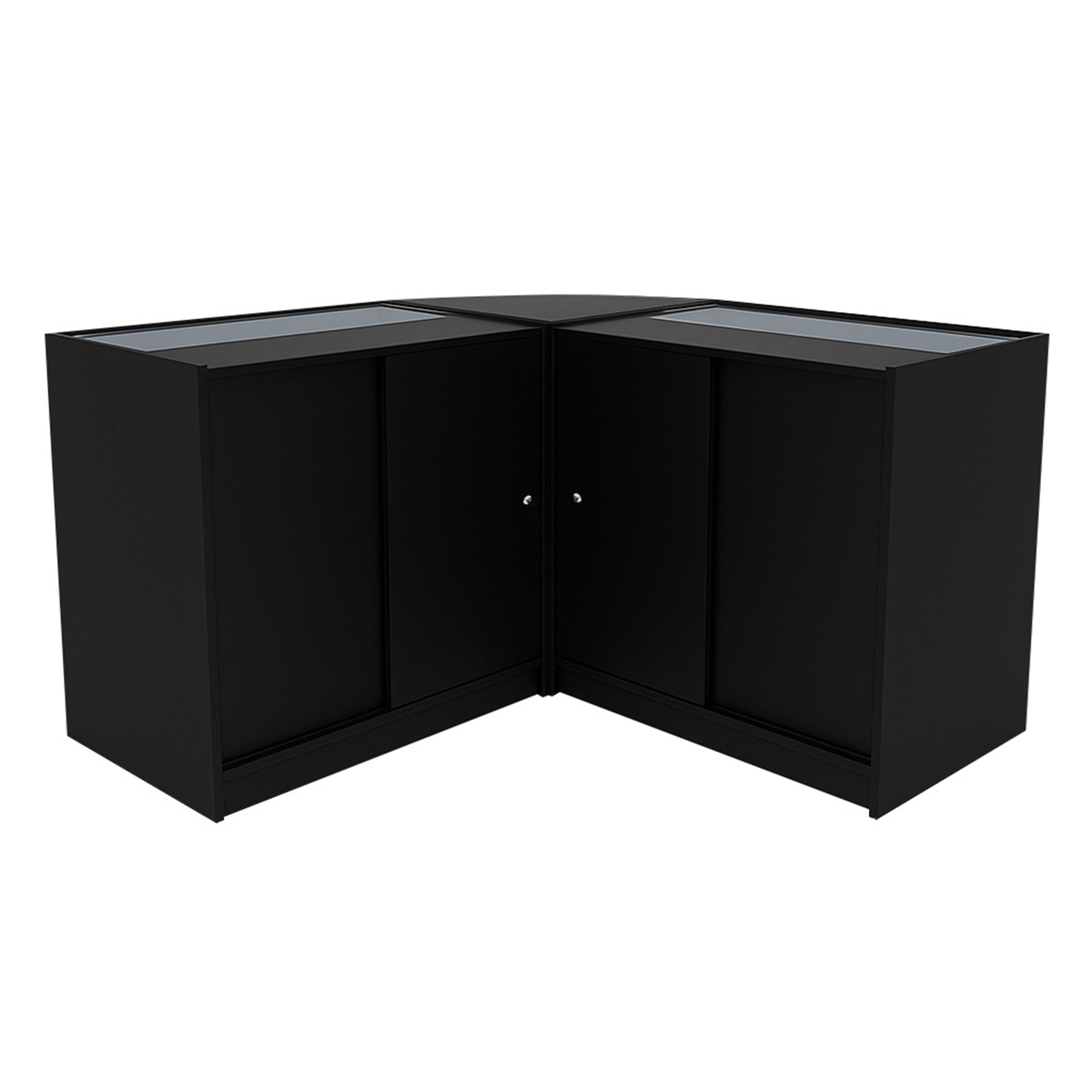 Q-Rax Calliope Set 3 Banconi Negozio LED Neri K900 C900
