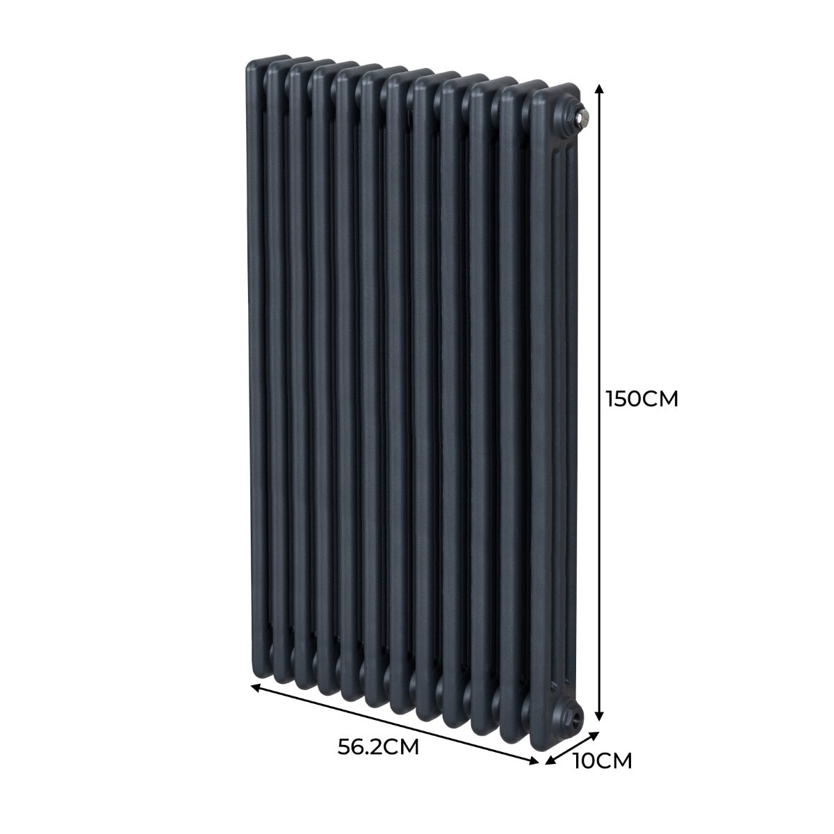 Q-Rax Radiatori Tradizionali Termosifone 1500x562 Grigio Antracite