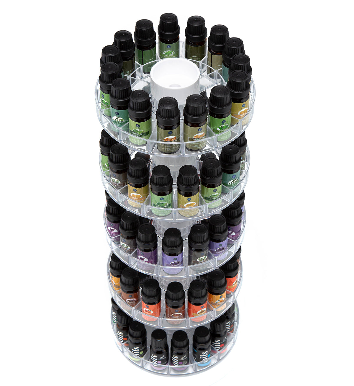 Jackcube Design espositore girevole oli 5 ripiani 75 flaconi