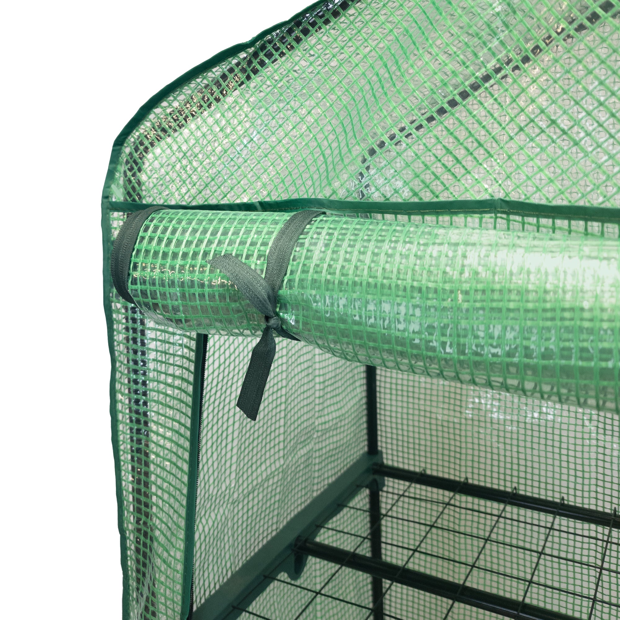 Q-Rax Deposito all'Aperto Mini Serra PE 69x49x162cm 4 Ripiani