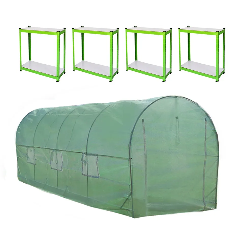 Q-Rax Serra Tunnel 6x3m 25mm con Scaffali