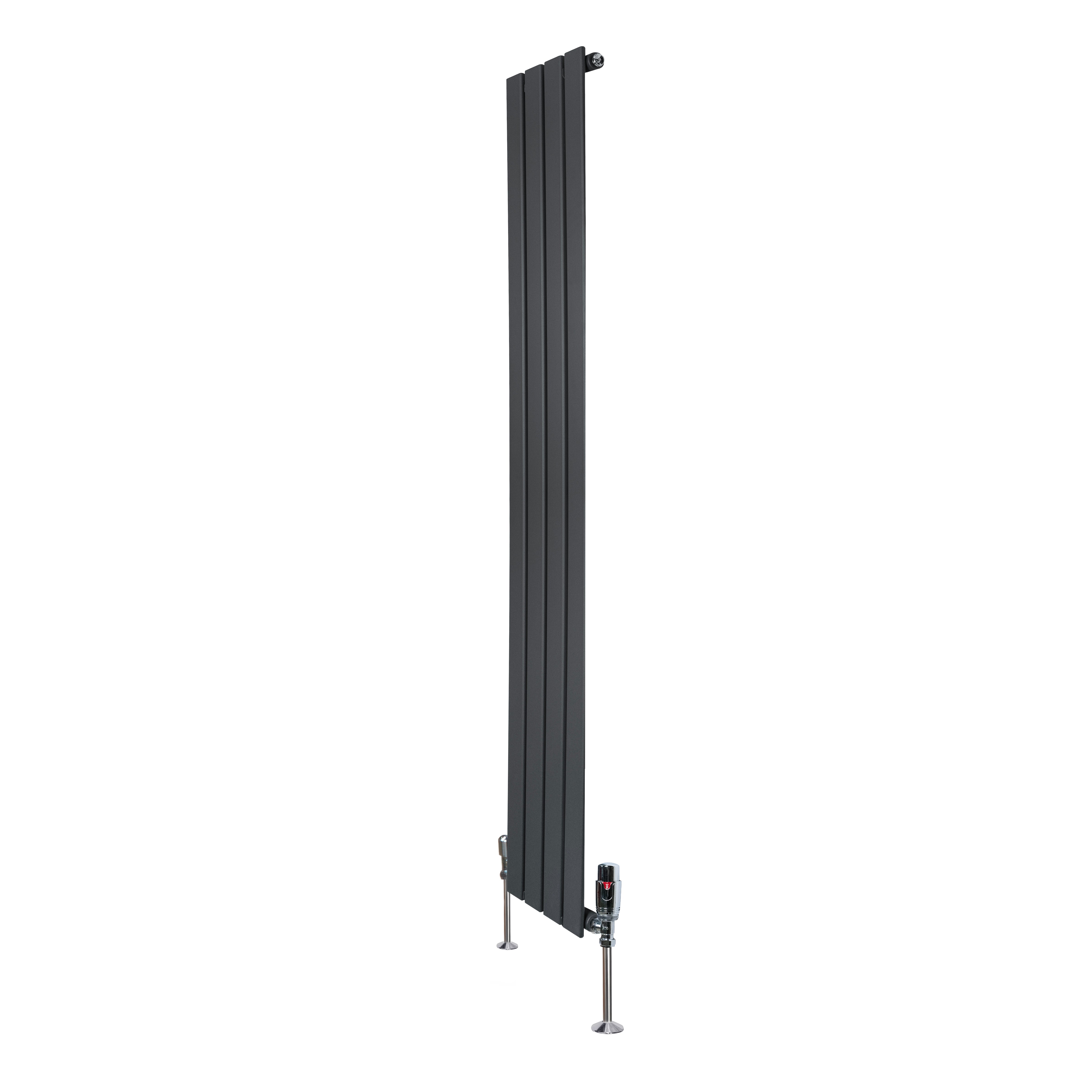 Q-Rax Radiatore Piatto Monocolonna 1600x280 Termosifone Antracite con Valvole