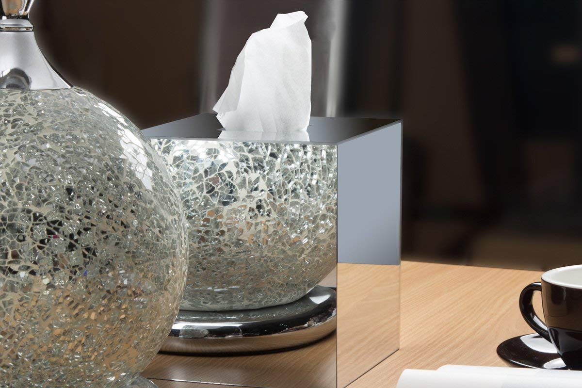 Jackcube Design Living Room copri box fazzoletti quadrato a specchio