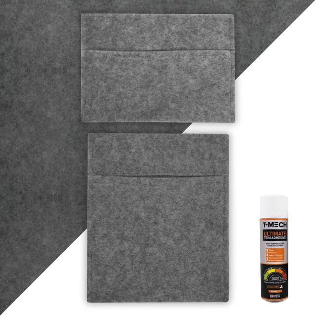 Q-Rax Fodera Furgone Grigio Fumo 5,5x2 m con Tasche