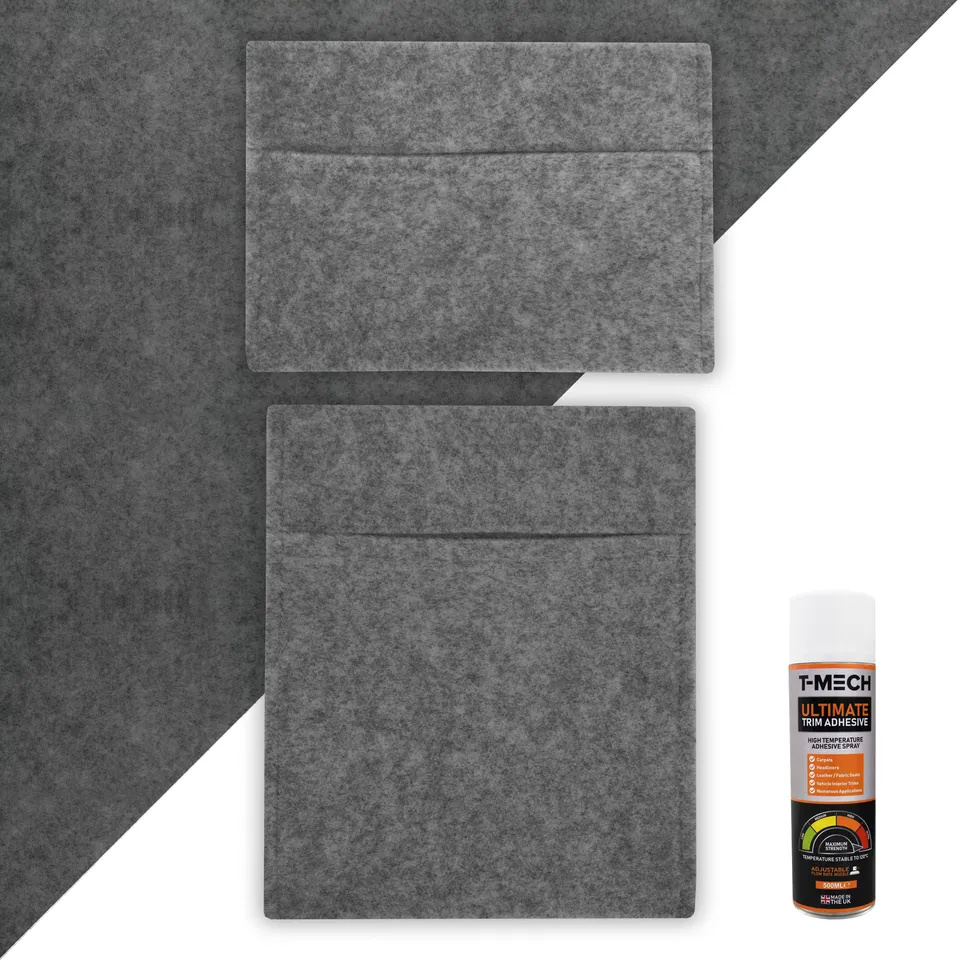Q-Rax Fodera Furgone Grigio Fumo 5,5x2 m con Tasche