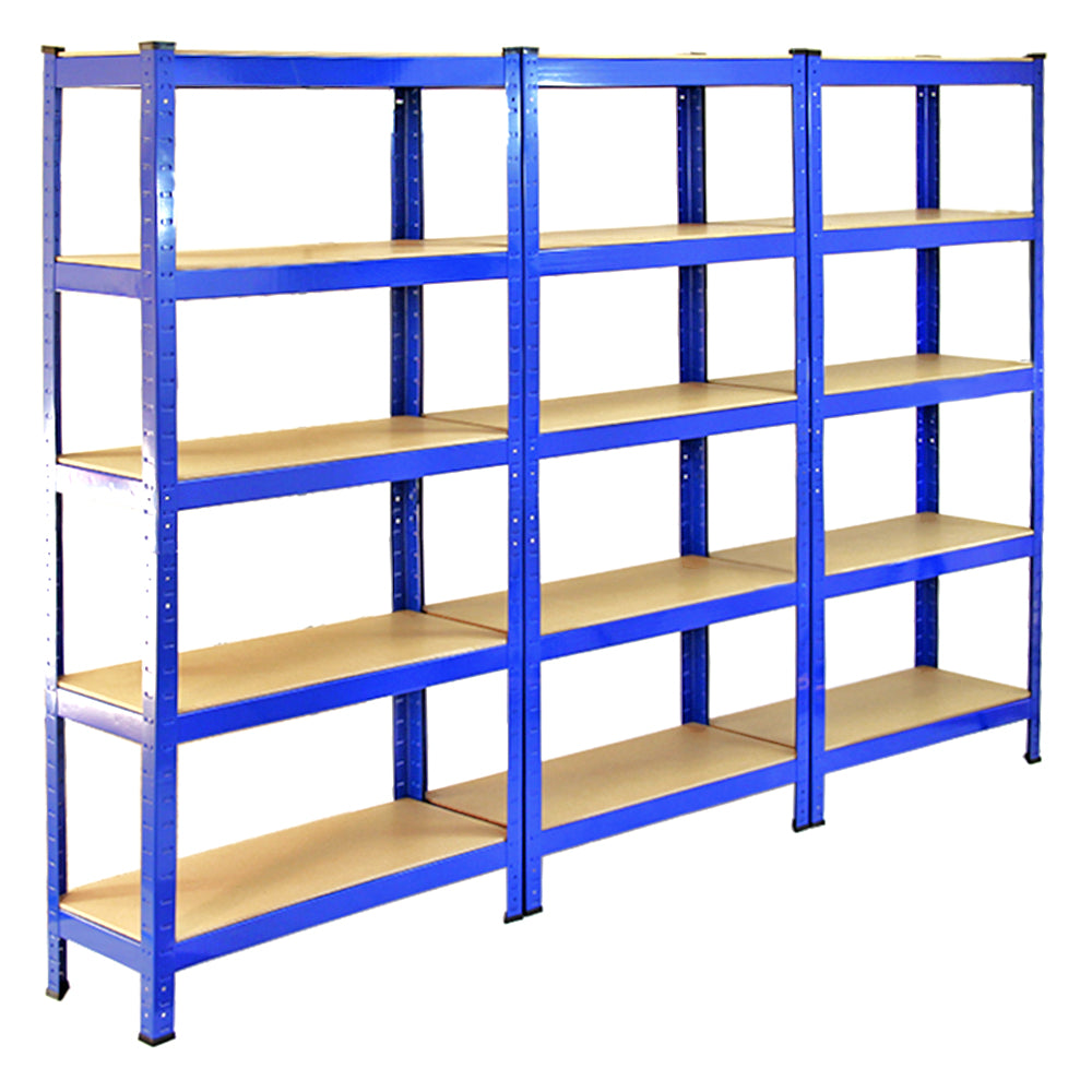 Q-Rax T-Rax 6 Scaffali Acciaio Blu 75cm 5 Ripiani