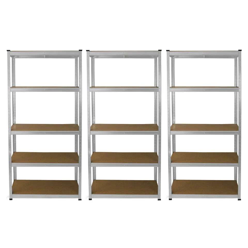 Q-Rax E-Rax Set 3 Scaffali Metallici Grigio 200 kg