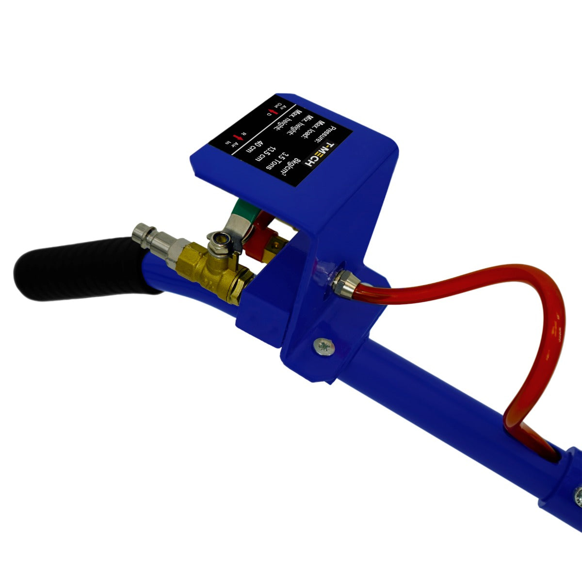 Q-Rax Cric Pneumatico Air Bag 3,5T Maniglia Lunga Portatile