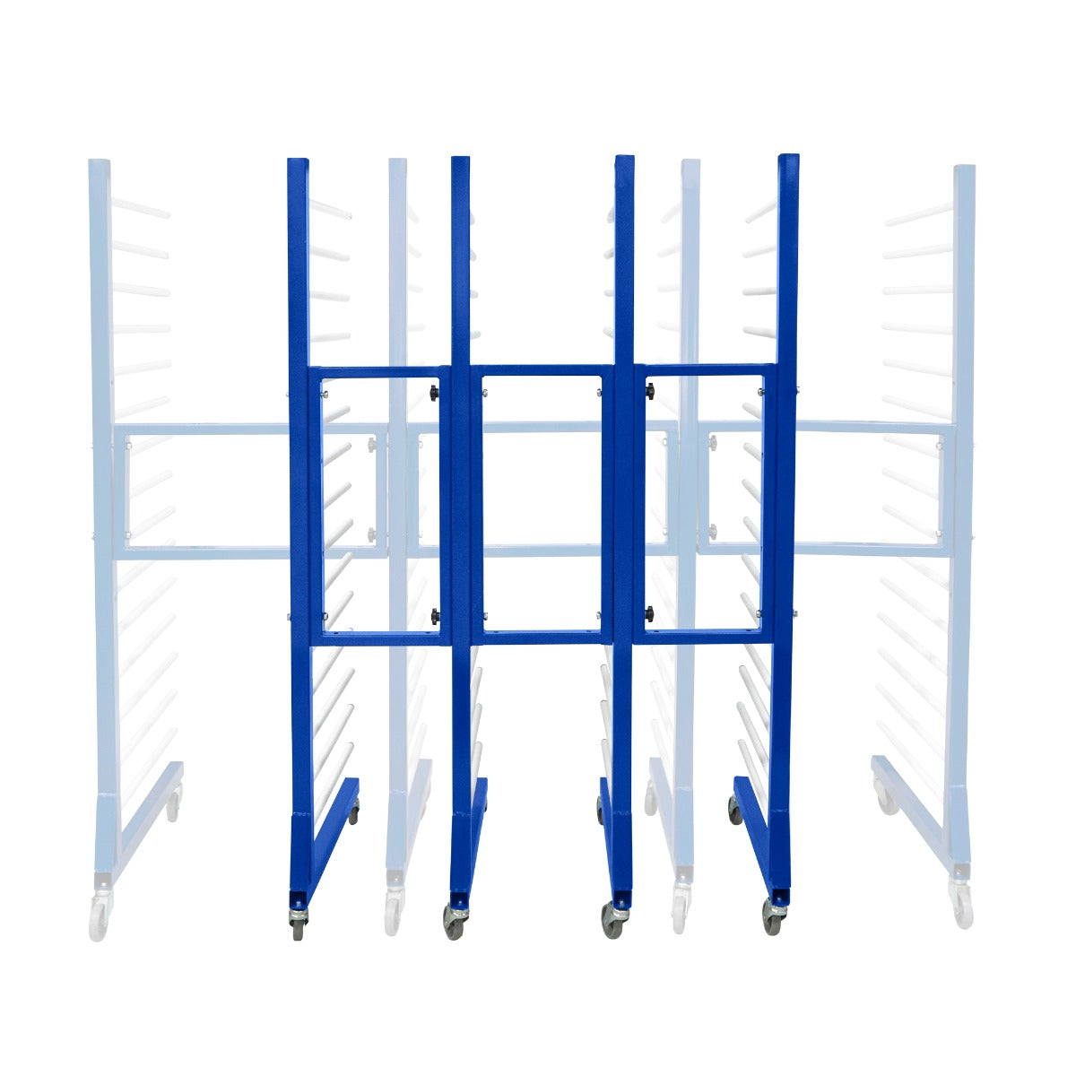Q-Rax Strumenti da Banco Carrello Verniciatura 3pz 15 Ripiani