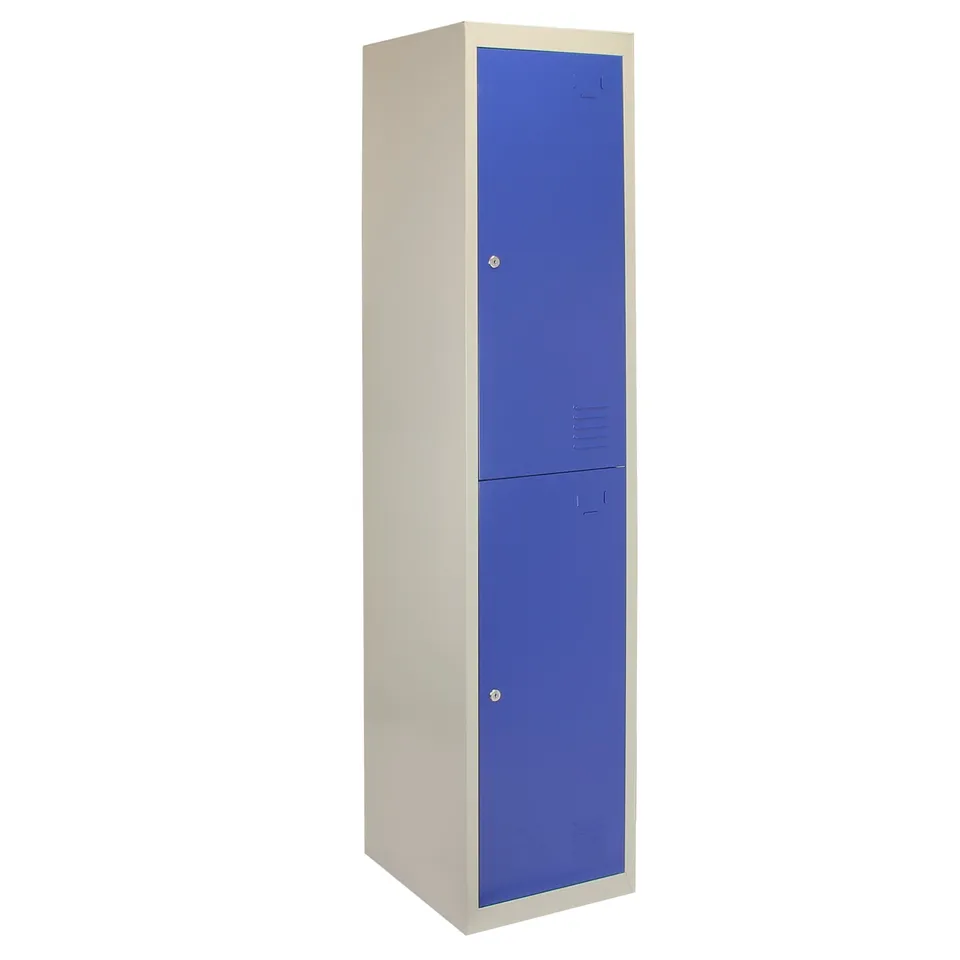 Q-Rax Strumenti da Banco armadietto metallo 2 porte blu 180x38x45