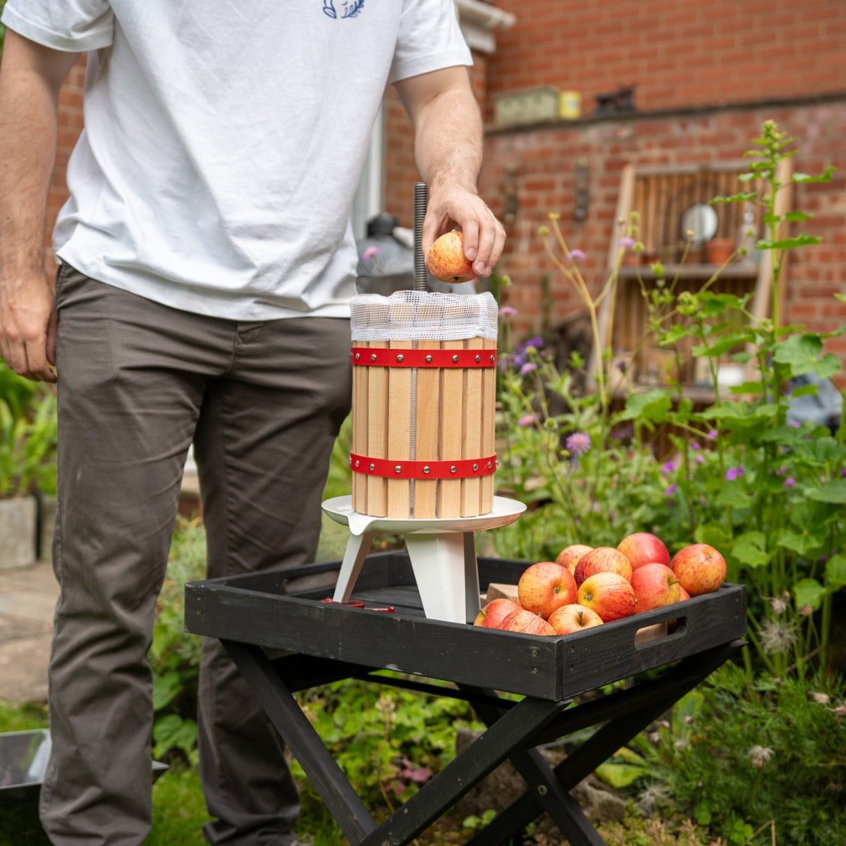 Q-Rax Torchio Frutta 6 L con Trituratore 7 L Acciaio