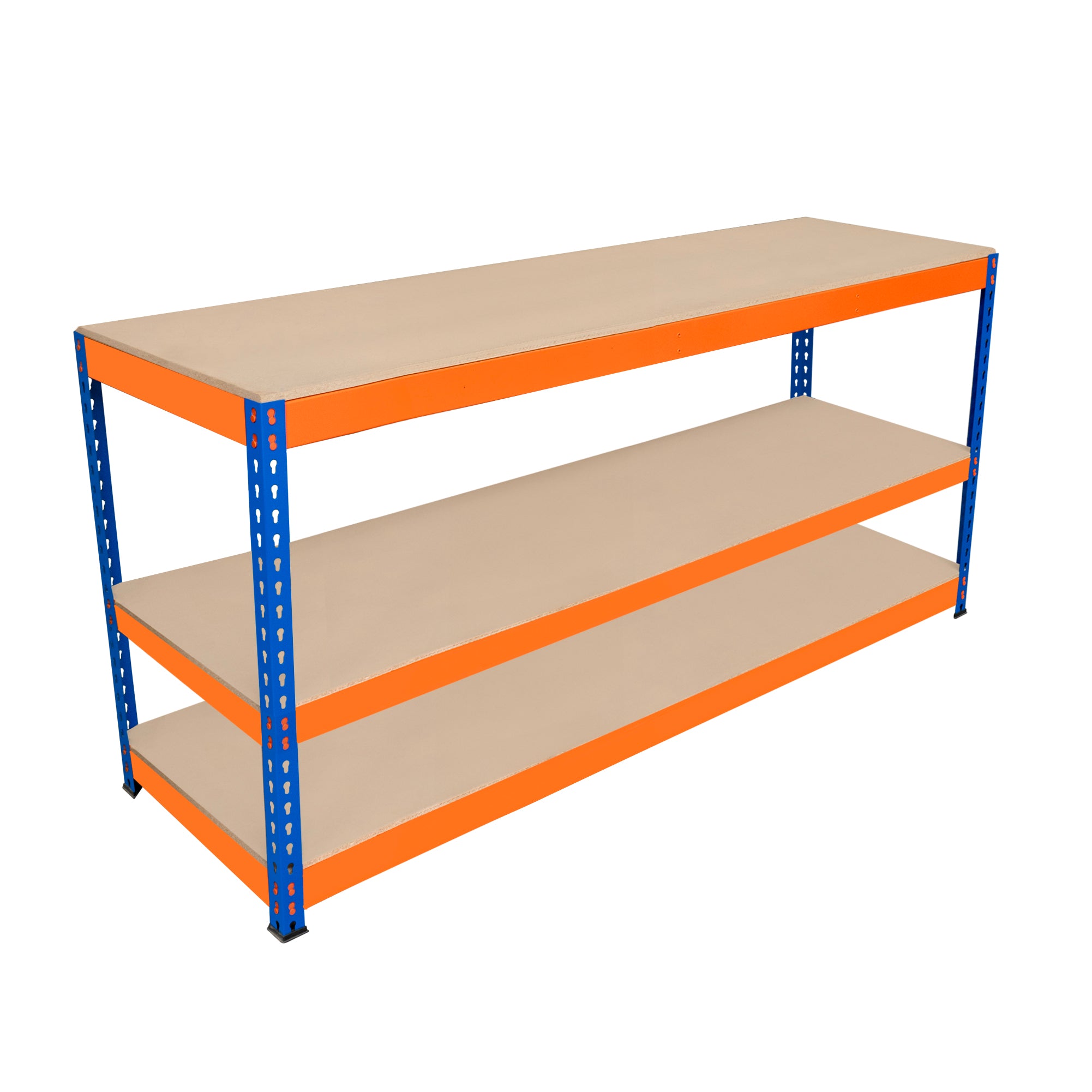 S-Rax Banco Lavoro 3 Ripiani 180x60x90 cm 300 kg
