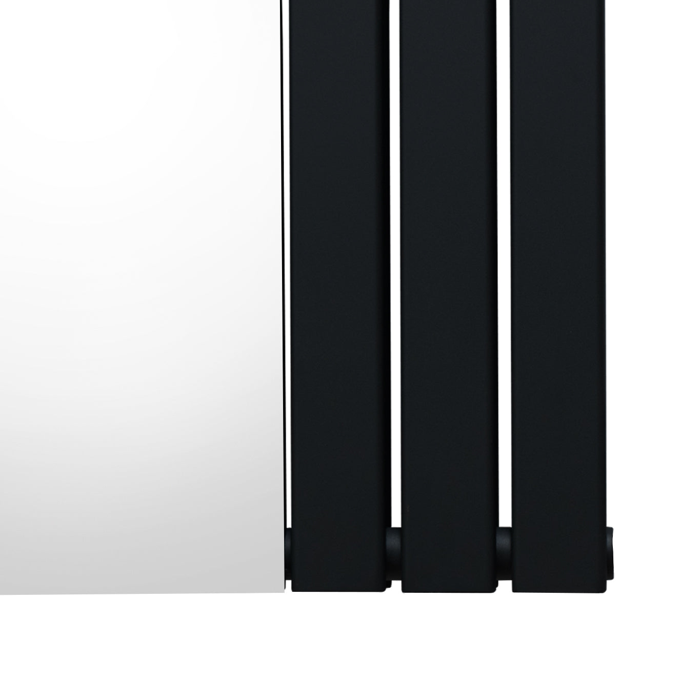 Q-Rax Radiatore a Specchio Piatto 1800x565 Nero con Specchio