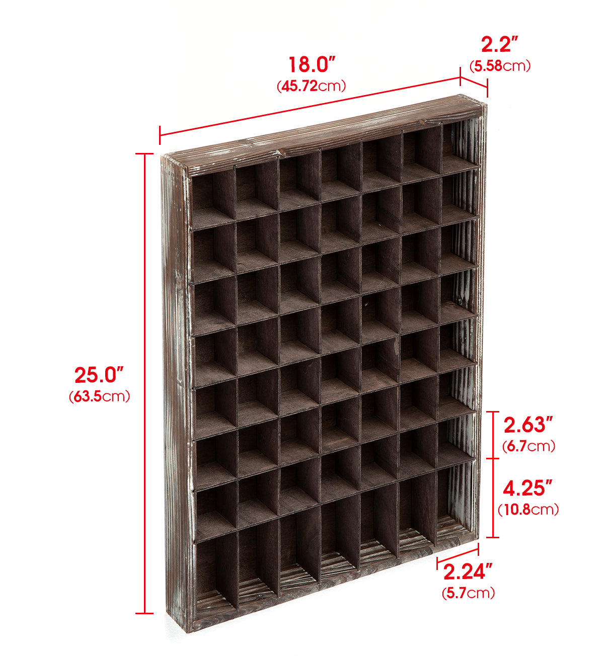 Jackcube Design Display Vetrina Bicchierini Legno 56 Scomparti