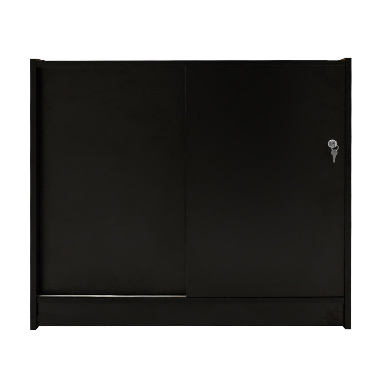 Q-Rax Banconi da Negozio B1200 Bancone Nero LED 120cm