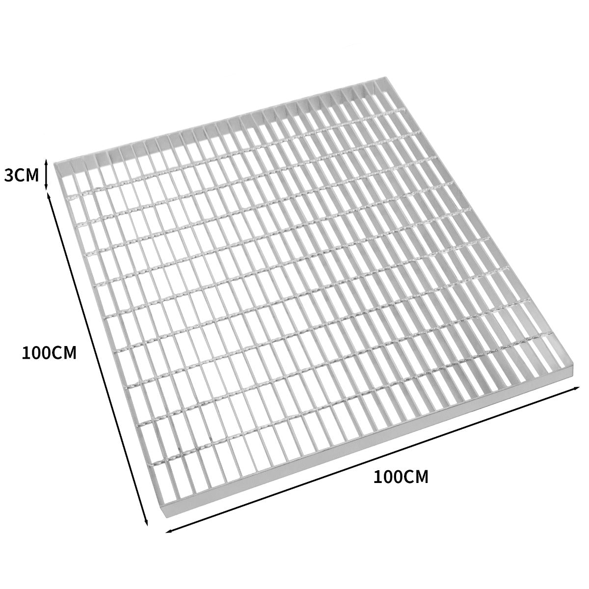 Q-Rax Piastrelle Ventilate griglia zincata 1000x1000 mm 1000 kg