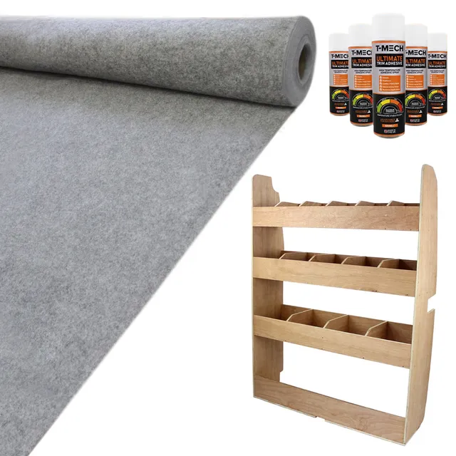 Q-Rax Scaffali da Garage Ford Transit scaffale furgone grigio fumo