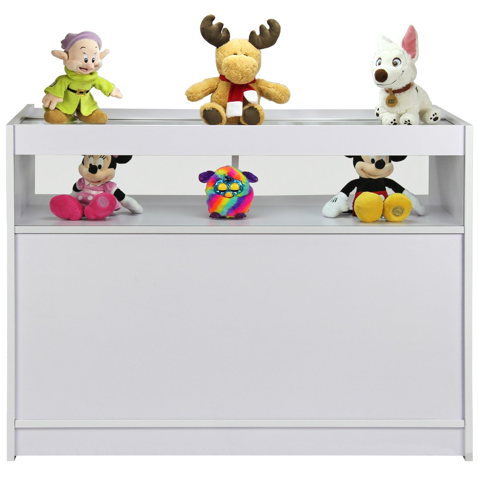 Q-Rax Leo Set Banconi Negozio Bianco a L