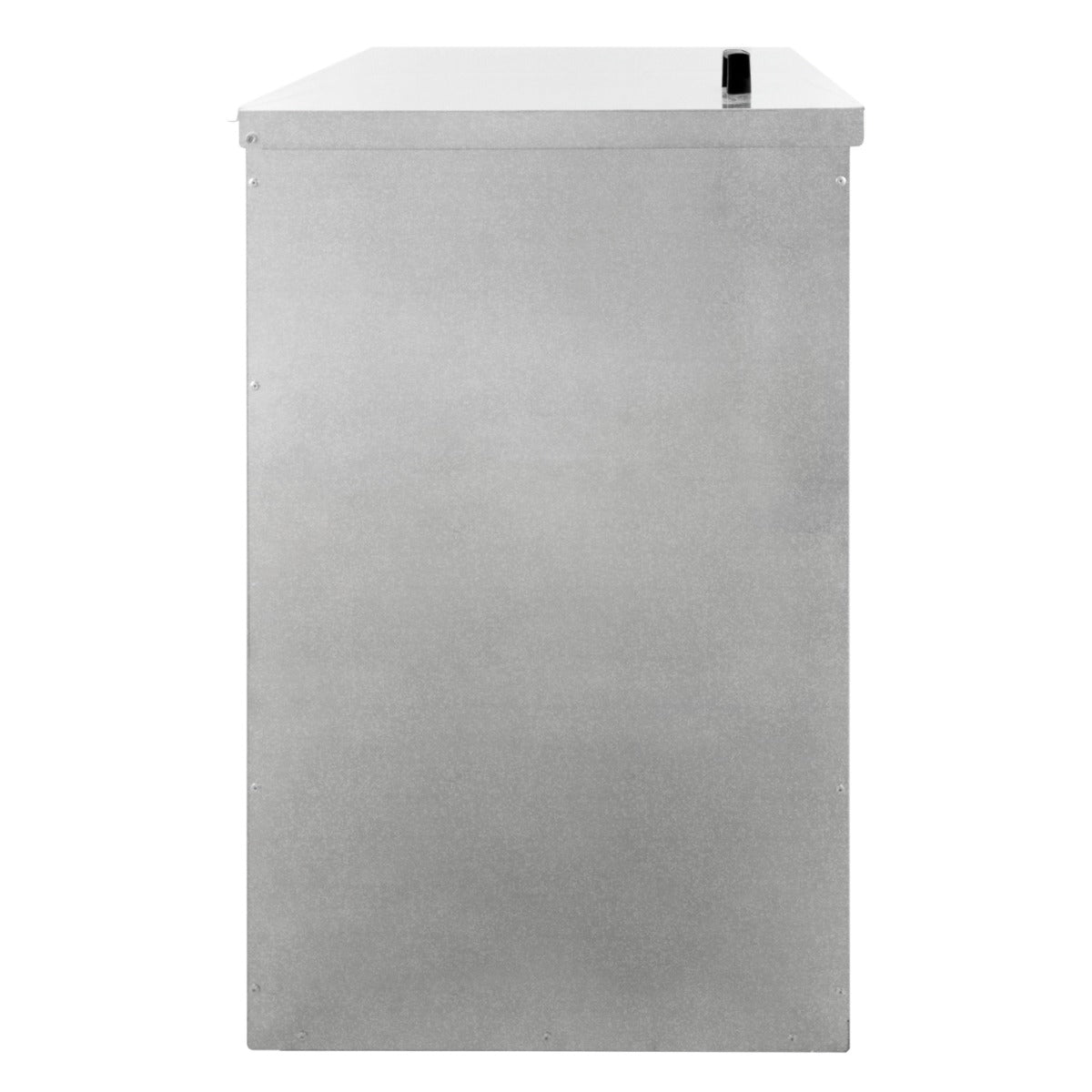 Q-Rax Deposito all'Aperto Bidone Carbone Legna 250 Kg 390 L Zincato