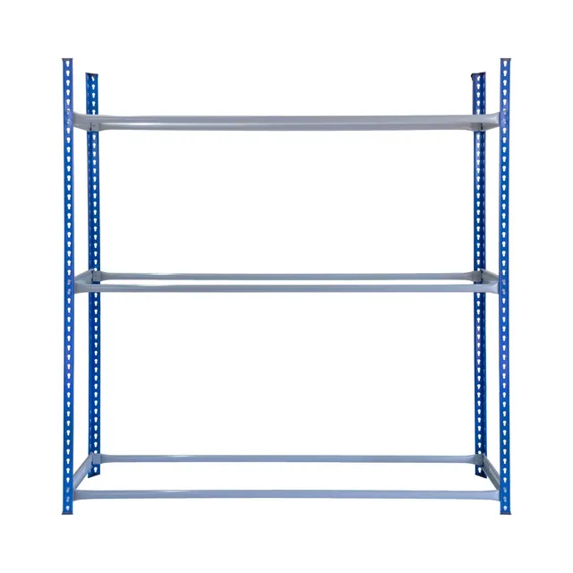 Q-Rax Scaffale Porta Pneumatici Garage 3 Livelli Blu 120Kg