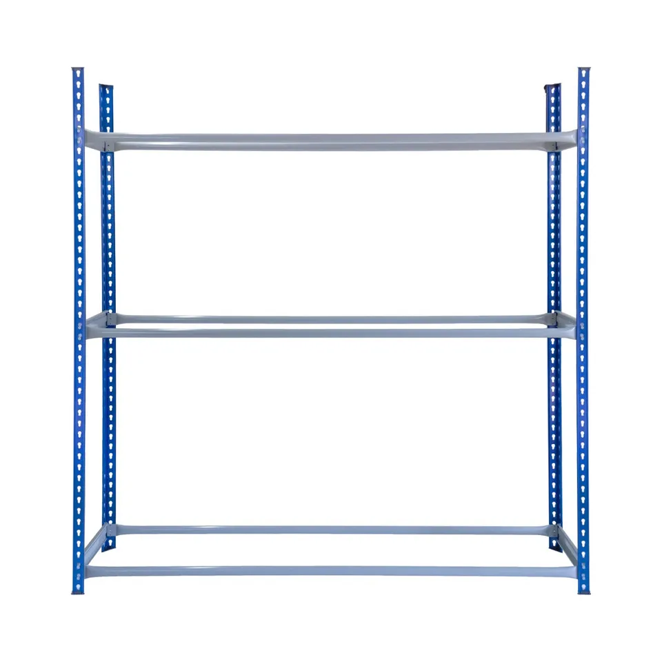 Q-Rax Scaffale Porta Pneumatici Garage 3 Livelli Blu 120Kg