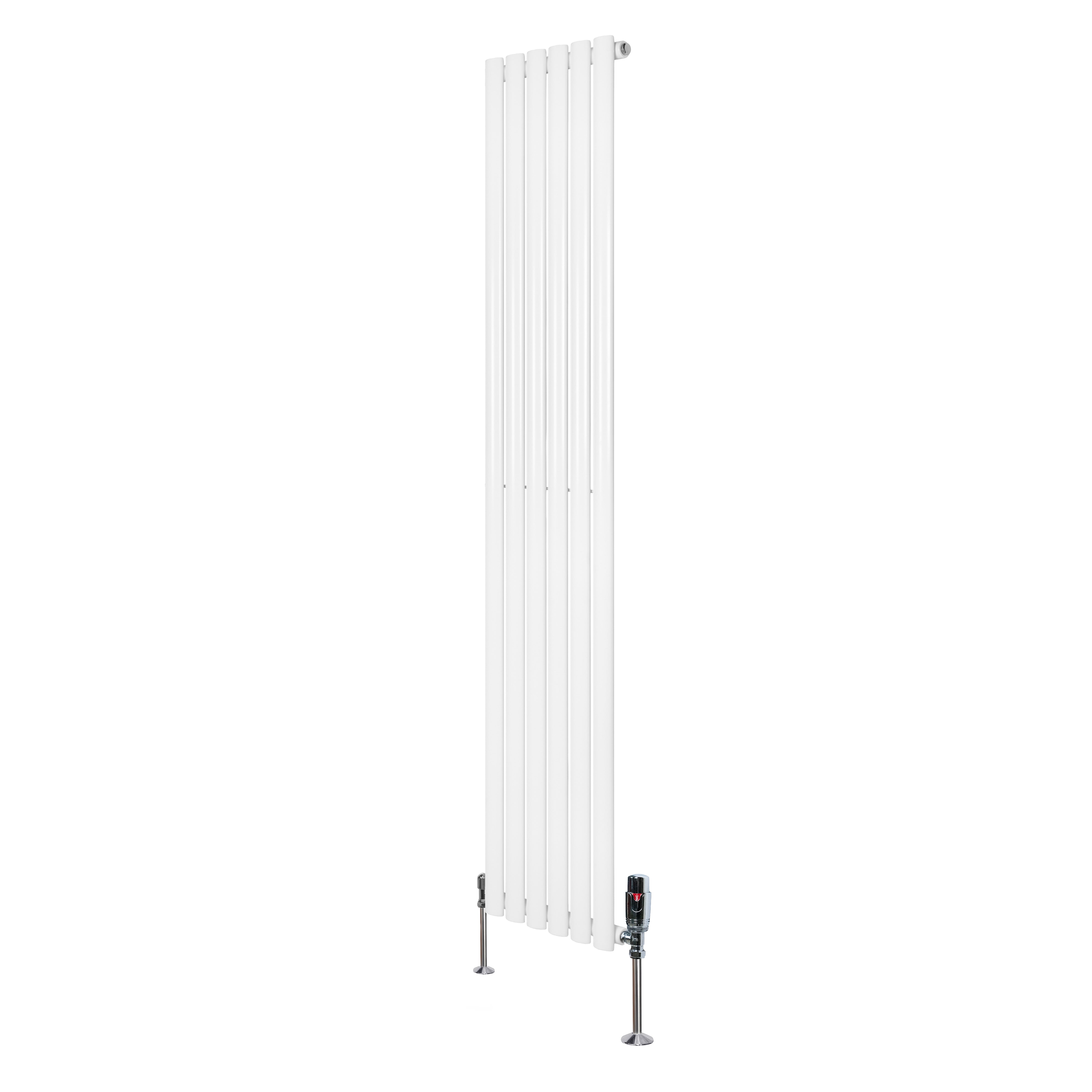 Q-Rax Radiatori Tradizionali Ovale Verticale 1800x360 radiatore bianco